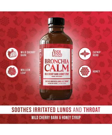 Andi Lynn's Wild Cherry Bark Syrup | 4oz Bronchial Wellness Herbal Syrup | Made in USA | Handcrafted for Throat and Respiratory Health - Buy Online on GoSupps.com