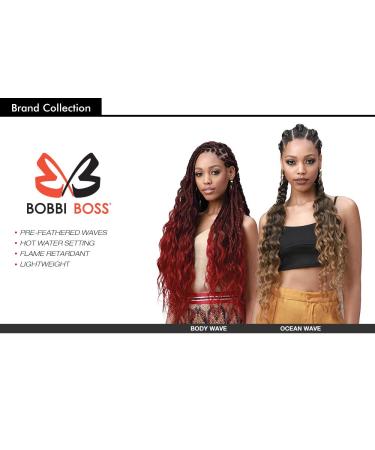 Bobbi Boss Synthetic Hair Braids Pre-Feathered 3X King Tips Body Wave 28 3-Pack T1B/27 - Multi Pack Deals - Buy Online on GoSupps.com