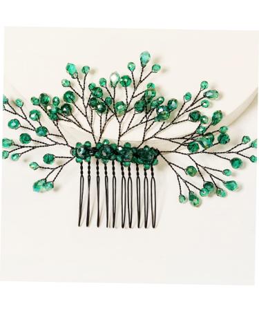 Mikinona Green Branches and Leaves Hair Comb Leaf Comb Hairpin Wedding Comb Hairpin Wedding Crystal Hair Decor Wedding Headdress Crystal Leaf Headdress Crystal Comb Hairpin Leaf Hair Comb - Buy Online on GoSupps.com