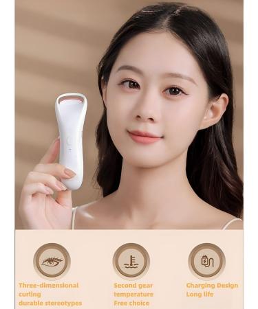 Rechargeable Heated Eyelash Curler - Long Lasting Curl Color Changing Silicone Fits Eye Design - Buy Online on GoSupps.com