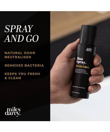 Man Spray - Ball Spray for Men- 100% Natural Mens Body Spray - Our Deodorant for Men is Protecting Refreshing & Fights Against Odors Chafing Itchiness Skin Irritations Fresh 3.4 Fl Oz (Pack of 1) - Buy Online on GoSupps.com