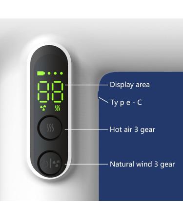 Cordless Baby Hair Dryer for Infant Low Heat Gentle Air Rechargeable Small Hair Blow Dryer with 3 Speed Settings - Buy Online on GoSupps.com