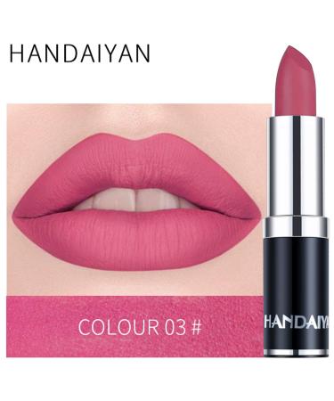 Zroven Handaiyan Professional mat 12 colors makeup lipstick lips waterproof lipstick durable pigment with matt lipstick lip mat
