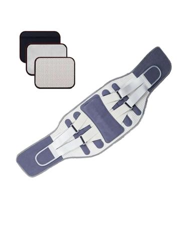 Lumbar Back Brace Back Reliever Belt | Waist Lumbar Lower Back Support Belt for Women Men Back Reliever Spinal Belt Back Relief Strap Blue O