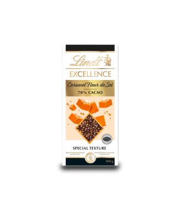 LINDT & SPRÜNGLI Excellence Dark 70% Chocolate Chips Caramel Fleur de Sel