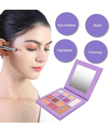 Eyeshadow Makeup Palette 13 Colors Blendable Lasting Eyeshadow Matte Pearlescent Eyeshadow Blush High Gloss Cosmetic Tool - Buy Online on GoSupps.com