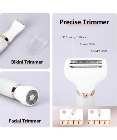 Shop 5-in-1 Electric Razors for Women | Painless Facial Hair Remover & Rechargeable Bikini Trimmer - Wet/Dry Use - Buy Online on GoSupps.com