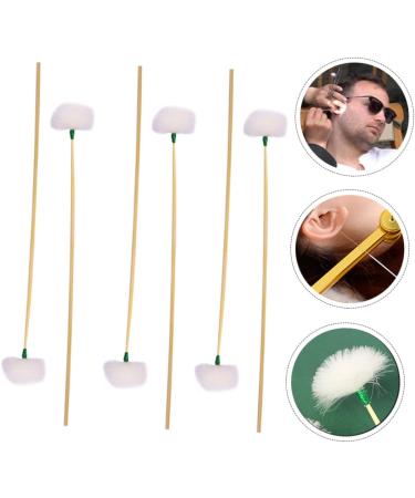 Ipetboom 8pcs Professional Ear Wax Removers Non- Handles and Goose Plumes for Convenient Ear Cleaning and Massaging for Family Use and Travel - Buy Online on GoSupps.com