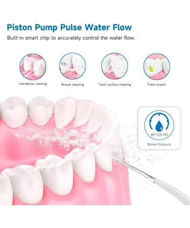 Portable 310ml Dental Floss Picks - IPX7 Waterproof Oral Irrigator for Home & Travel | USB Rechargeable Teeth Cleaning Tool - Buy Online on GoSupps.com