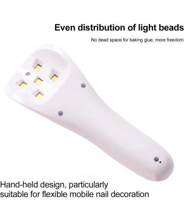 UV Nail Lamp Layhou Mini UV Nail Lamp with LCD Display Rechargeable USB Handheld Nail Lamp with 60s 90s Timer Portable Nail Lamp With for Girls and Women - Buy Online on GoSupps.com