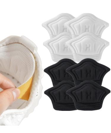 HarChen Heel Grips for Loose Shoes  Heel Cushion Liner for Blisters  Improve The fit and Comfort of The Shoes Extra StickyHeel Protector Pads Shoe Inserts (4 Pairs)