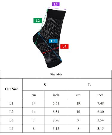 4 Pack Arch Support Plantar Socks for Men and Women Compression Socks for Feet Heel Relief Orthotics Compression Socks - Buy Online on GoSupps.com