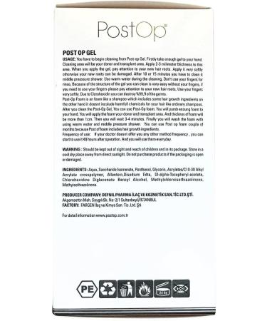 PostOp Hair transplant post-kit shampoo + foam. Specially developed for aftercare (hair transplant - FUE and FUT operation). - Buy Online on GoSupps.com