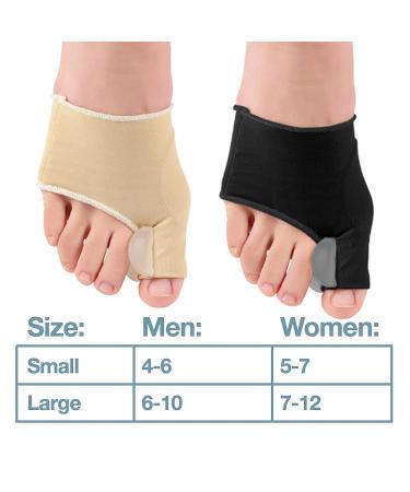 Yanmide Premium Bunion Corrector Sock - Browsluv Toe Bunion Relief Sleeve with Gel Pads for Hallux Valgus - Black (Small) - Buy Online on GoSupps.com