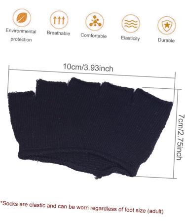 Tovinanna 8 Pairs Peep-Toe Cotton Socks | No-Show Invisible Liner Half Socks for Men & Women | Perfect for Sandals & Slippers - Buy Online on GoSupps.com