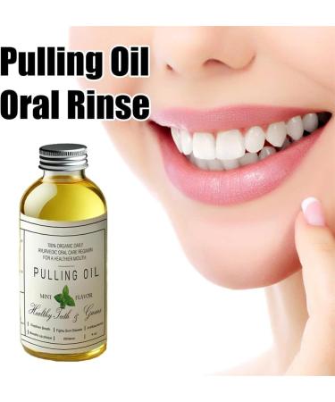 Pure Organic Coconut Oil Pulling 4 oz Mint Flavor Coconut Oil Mouthwash (2pcs) - Buy Online on GoSupps.com