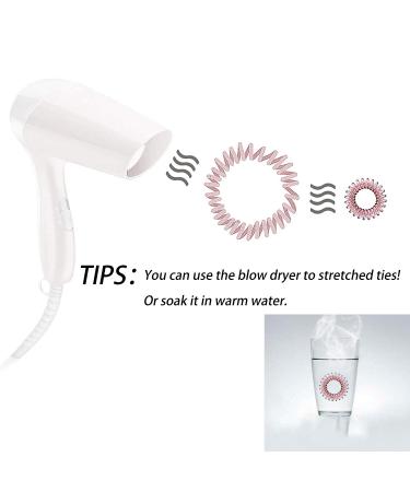 36pcs Spiral Hair Bands - Telephone Cord Hair Spirals & Ponytail Holders for Women | Durable & Stylish Hair Accessories - Buy Online on GoSupps.com