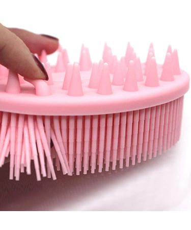 2-in-1 Exfoliating Silicone Body Scrubber & Shower Brush - Black | Gentle Skin Exfoliation, Face & Body Massage, Improve Blood Circulation - Buy Online on GoSupps.com