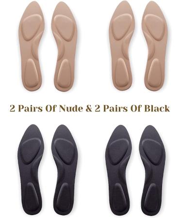 CB Sponge Comfort Insoles - Slim & Lightweight Pointed Inserts for Women Size 6-8.5 (4 Pairs) - Buy Online on GoSupps.com