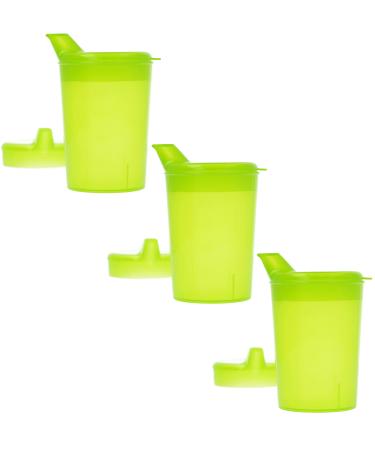 Horn Medical 3 Sack 250ml adult beak cup/drinking aid sets with two lids (large & small opening) per set-color selectable (yellow) - Buy Online on GoSupps.com