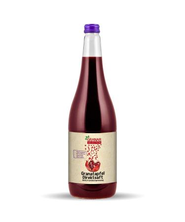 Granar 12 x 1 liter pomegranate direct juice 100% pomegranate juice made of pomegranate seeds natural cloudy unfiltered pomegranate 1 l (12 pack)