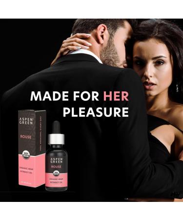 Aspen Green Rouse Intimacy Oil - USDA Organic Hemp Body Oil for Enhanced Pleasure & Topical Arousal for Women - Buy Online on GoSupps.com