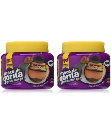 Moco de Gorila Sport Hair Gel | Energizing Hair Styling Gel for Extreme Long Lasting Hold Gorilla Snot Gel is Ultimate Hair Gel to Energize any Hairstyle 9.52 Ounce Jar (2 PACK)