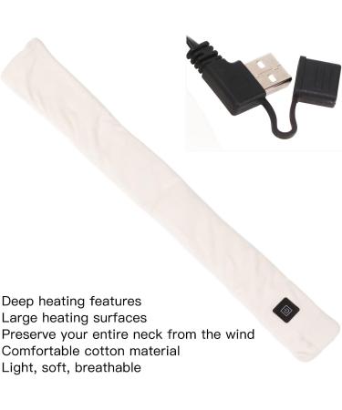 Heated Neck Cushion | Neck Heating Pillow for Pain Relief | 3 Temperature Settings | Soft USB Neck Warmer & Scarf Gift for Men & Women - Buy Online on GoSupps.com