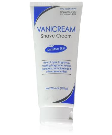 Vanicream Shave Cream For Sensitive Skin, 6 Oz (Pack of 3)
