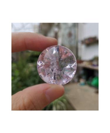 Fennchun crystal ice rack ball water wells bonsai glass ball main decoration ornaments feng shui figure marble ball gifts (color: pink size: 30mm) 30mm pink