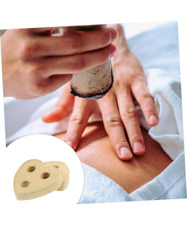 Fomiyes 10-Pack Moxibustion Cake Tools - Perfect Gifts for Friends & Women | Mini Khaki 3x2.8cm | International Shipping Available - Buy Online on GoSupps.com