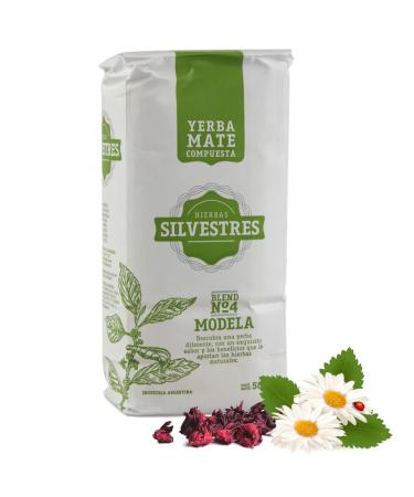 YERBOX Yerba Mate Hierbas Silvestres Modela 500g + Gift Sample (50g): Rich in antioxidants and vitamins accelerates metabolism without sugar!