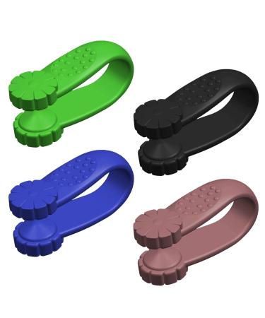 Moageme 4 piece acupressure clip purelief hand clip pure life clip clamp acupressure clamp to migraine aid are used tensions anxiety.