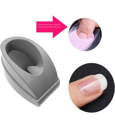 RIYAN Plastic French Nail Tips Guide Mold Dip Nail Powder Container Line Maker Mold Tool Nail Art Tools - Buy Online on GoSupps.com