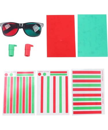 Semme Eye Training Cards for Myopia Strabismus & Amblyopia | Red-Green Glasses Included - International Shipping - Buy Online on GoSupps.com
