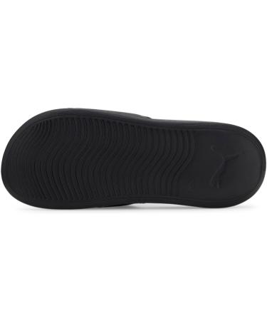 PUMA Unisex Adults Popcat 20 Slide Sandals - 43 EU | Black & White Comfort for All | International Shipping Available - Buy Online on GoSupps.com