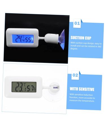 Fondotin Reptile Hygrometer - Digital Moisture & Temperature Meter for Terrariums | Mini-Hygrometer & Thermometer | Ideal for Bearded Dragons & Reptile Accessories - Buy Online on GoSupps.com