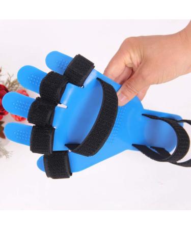 Finger Training Device Stroke Rehab Equipment - Orthotics for Hemiplegia & Traumatic Brain Injury - Suitable for Left & Right Hand - Blue - Buy Online on GoSupps.com