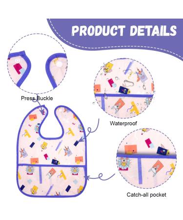 Shop Aolso 7pcs Waterproof Baby Bibs - Washable Bandana Bibs & Toddler Food Bibs with Large Bags - Buy Online on GoSupps.com