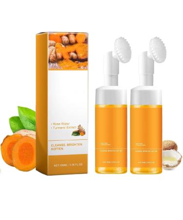 2 Pcs Turmeric Face Wash Cleansing Glow Recipe Face Wash For All Skin.