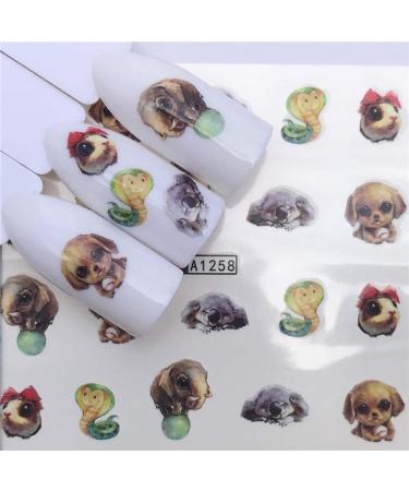 Decoration Leaf Sliders Blossom Flower Butterfly-shape Cartoon Nail Art Stickers Animal Image Flower Leaves Cute Panda(A1251) - Buy Online on GoSupps.com