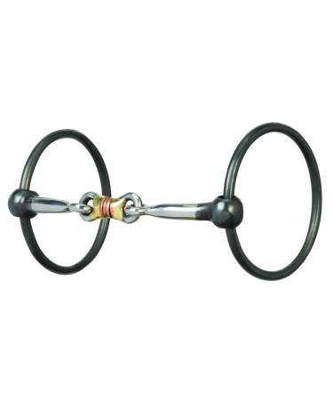 Weaver Leather Ring Snaffle Bit, Black Steel, 5 - Buy Online on GoSupps.com