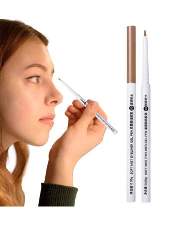 Smudge-Proof Eyeliner Pencil | Ultra Fine Waterproof Liner - Long Lasting Sweatproof Liner Eye Makeup Eyeliner For Different Makeup For Women Glides On Easily To Create An Kagrote #03 Dial the Sand