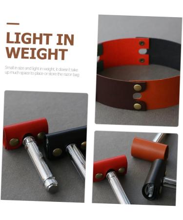 Magiclulu 3-Piece Leather Razor Case - Durable Scratch-Resistant Storage Sleeve for Safe Razor Supply - Buy Online on GoSupps.com