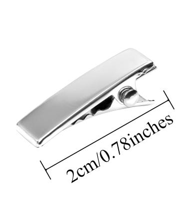 Elcoho 150 Pcs Metal Alligator Hair Clips 0.78 Inch - Silver Curl Clips for Hairbows - Pack of 150 - Buy Online on GoSupps.com