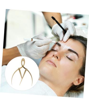 Beavorty Brow Mapping Ruler 1pc Microblading Makeup Positioning Ruler Tattooing Eyebrow Tool Mapping Measuring 1 count (Pack of 1) Golden - Buy Online on GoSupps.com