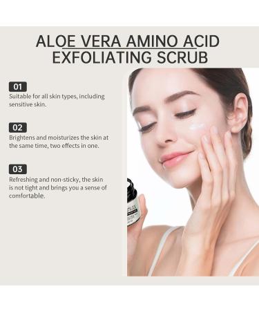 Gommage exfoliant pour le visage aux acides amin s l'aloe vera avec vitamine C - Gel peeling doux pour une peau lisse et lumineuse nettoie et hydrate en profondeur am liore la texture (5Pcs) - Buy Online on GoSupps.com