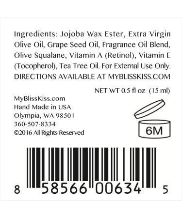 Bliss Kiss Simply Pure Cuticle & Nail Oil 0.5oz Dropper - CRISP - Buy Online on GoSupps.com