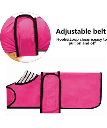 Buy Minezi Zel Hundred Coat for Small & Medium Dogs | Waterproof Adjustable Vest with Reflex Strip - Pink XS (31-33cm) - Buy Online on GoSupps.com