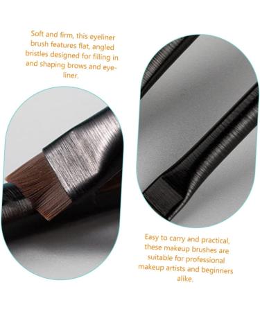 Healeved 12 Sets Wood Makeup Tool Black Women Eyebrow Brush Brow Brush Brow Brush Kit - Buy Online on GoSupps.com